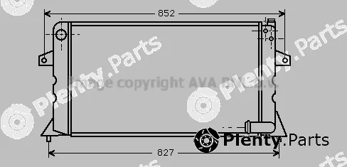Prasco AU2011 — Radiator, engine cooling