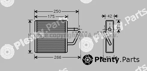 Prasco MZ6194 — Heat Exchanger, interior heating