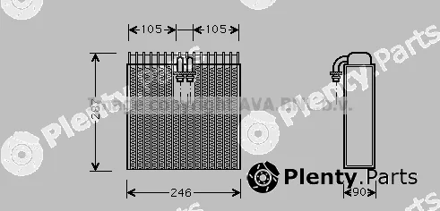 Prasco AIV031 — Evaporator, air conditioning