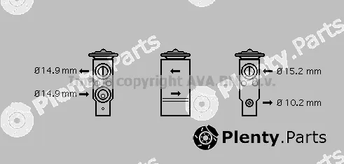 Prasco AL1094 — Expansion Valve, air conditioning