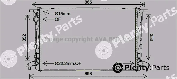 Prasco AI2412 — Radiator, engine cooling