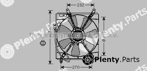 Prasco TO7536 — Fan, engine cooling