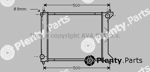 Prasco AUA2096 — Radiator, engine cooling