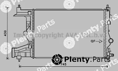 Prasco OLA2487 — Radiator, engine cooling