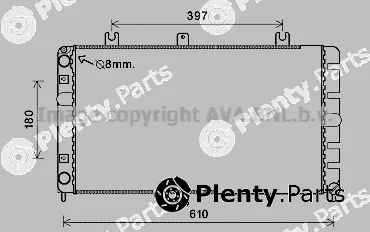 Prasco LA2022 — Radiator, engine cooling