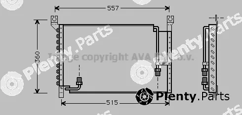 Prasco DN5167 — Condenser, air conditioning