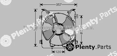 Prasco HD7523 — Fan, engine cooling