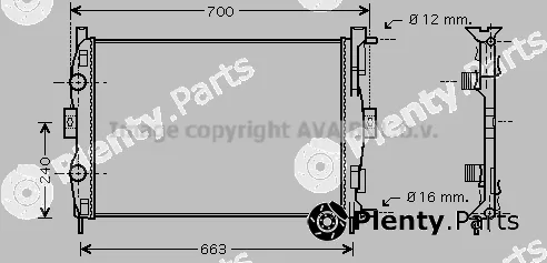Prasco RT2306 — Radiator, engine cooling