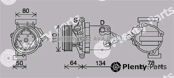 Prasco DNAK437 — Compressor, air conditioning