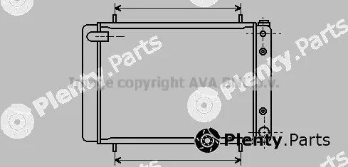 Prasco AU2046 — Radiator, engine cooling