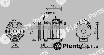 Prasco FEK026 — Compressor, air conditioning