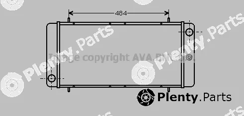 Prasco AU2035 — Radiator, engine cooling