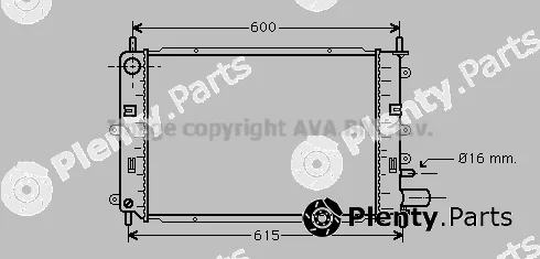 Prasco FD2173 — Radiator, engine cooling