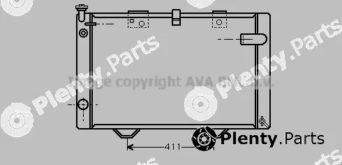 Prasco PE2175 — Radiator, engine cooling