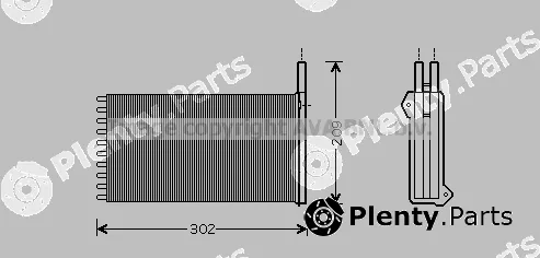 Prasco FD6154 — Heat Exchanger, interior heating