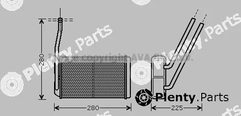 Prasco AU6177 — Heat Exchanger, interior heating