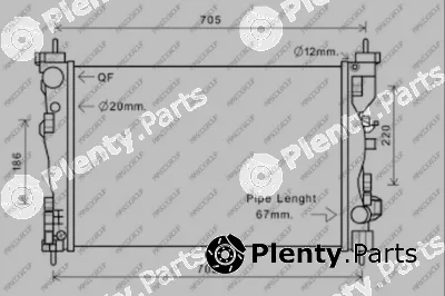 Prasco AA344R001 — Radiator, engine cooling PrascoSelection