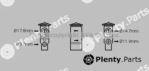 Prasco SB1076 — Expansion Valve, air conditioning