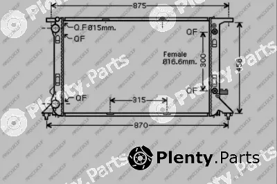 Prasco AD024R010 — Radiator, engine cooling PrascoSelection