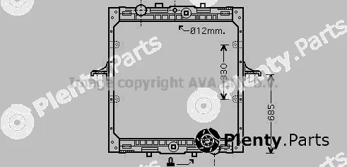 Prasco DF2029 — Radiator, engine cooling