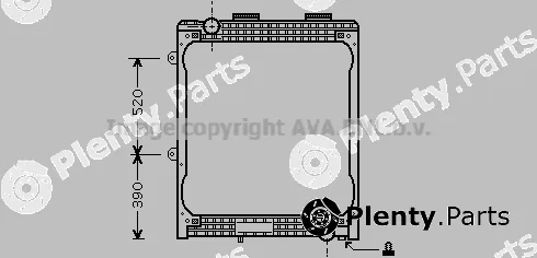 Prasco MN2026 — Radiator, engine cooling
