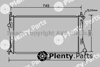 Prasco MZ2249 — Radiator, engine cooling