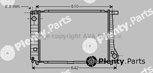 Prasco BW2104 — Radiator, engine cooling