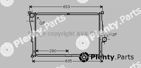 Prasco BW2335 — Radiator, engine cooling