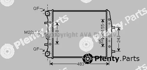 Prasco SAA2005 — Radiator, engine cooling