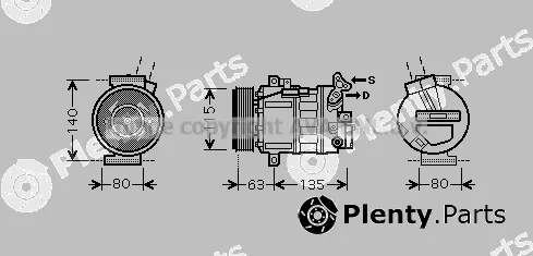 Prasco RTK486 — Compressor, air conditioning