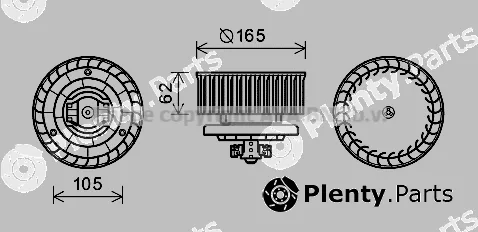 Prasco PE8507 — Electric Motor, interior blower