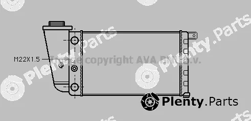 Prasco AB2006 — Radiator, engine cooling