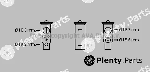 Prasco TO1702 — Expansion Valve, air conditioning