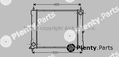 Prasco AU2067 — Radiator, engine cooling