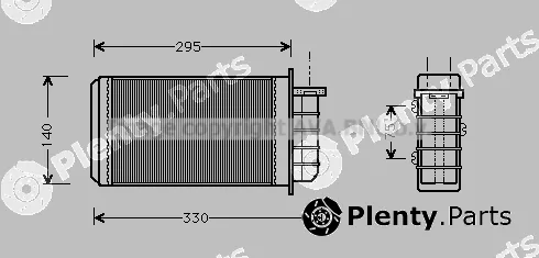Prasco FT6183 — Heat Exchanger, interior heating