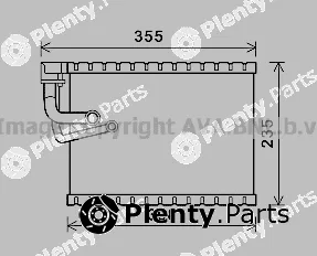 Prasco AIV327 — Evaporator, air conditioning