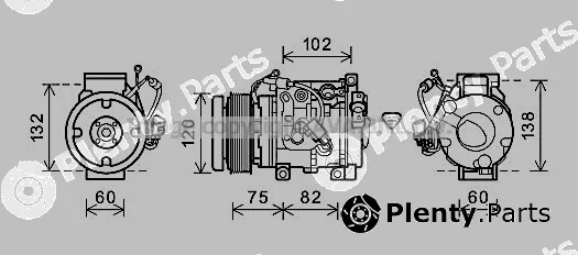 Prasco TOAK664 — Compressor, air conditioning