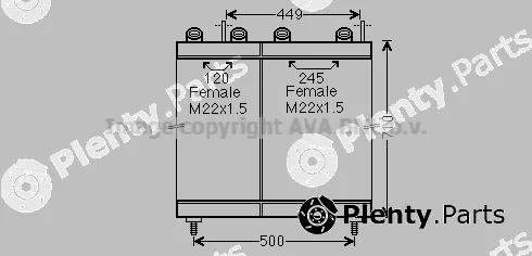 Prasco RE3123 — Oil Cooler, engine oil