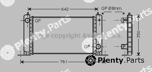 Prasco FT2251 — Radiator, engine cooling