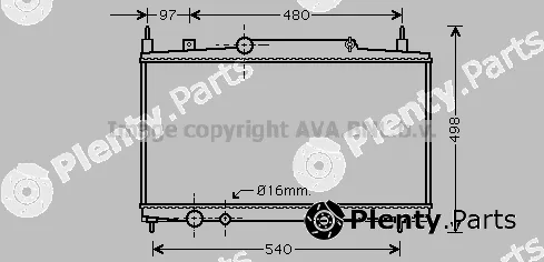 Prasco PEA2230 — Radiator, engine cooling