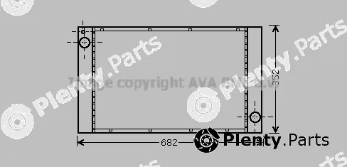Prasco BW2333 — Radiator, engine cooling