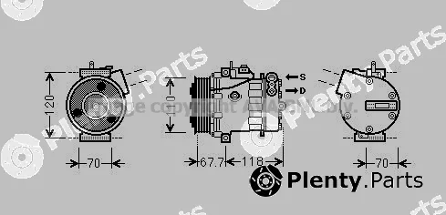 Prasco FTAK384 — Compressor, air conditioning