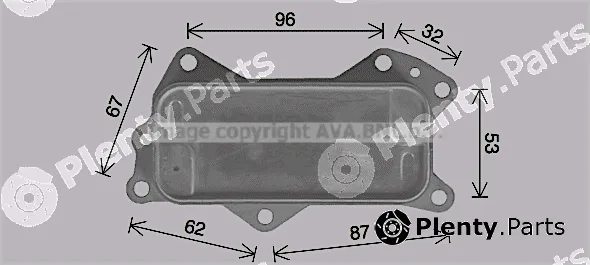 Prasco JE3079 — Oil Cooler, engine oil