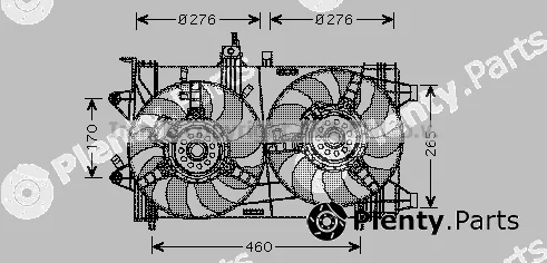 Prasco FT7561 — Fan, engine cooling