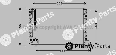 Prasco VO5073 — Condenser, air conditioning