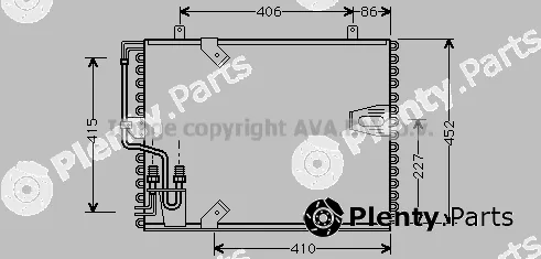 Prasco BW5183 — Condenser, air conditioning
