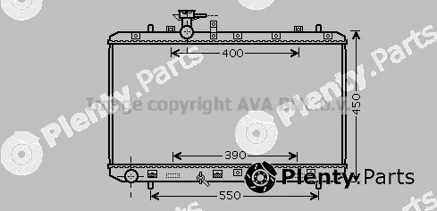 Prasco SZA2084 — Radiator, engine cooling