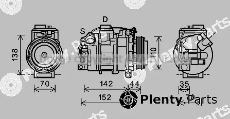 Prasco BWK423 — Compressor, air conditioning