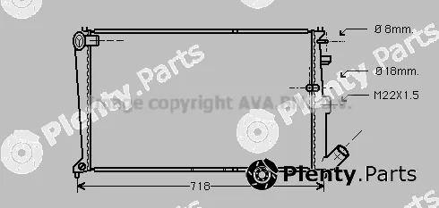 Prasco CNA2010 — Radiator, engine cooling