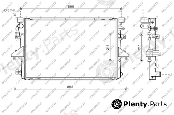 Prasco VG919R001 — Radiator, engine cooling
